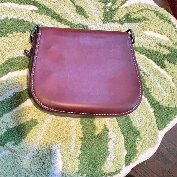 Coach 1941 Saddle 23 in Oxblood/Burnished Merlot/Ruby 20115 Genuine Python - Picture 6 of 9